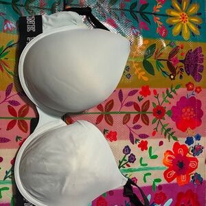 36DD Victoria’s Secret wear everywhere push up bra by Pink  light blue